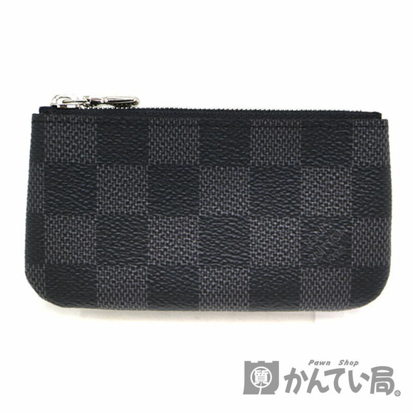 Louis Vuitton Graphite Pochette Damier Case Canvas Black - Picture 1 of 6
